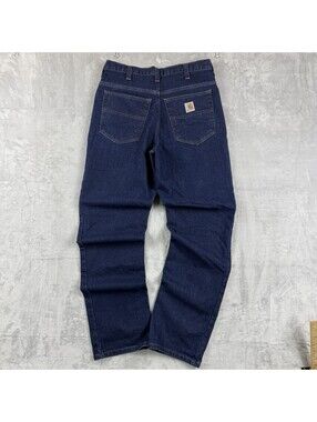 Carhartt Stretch Denim Jeans Women 30x32 Dark Wash Carpenter Durable Streetwear